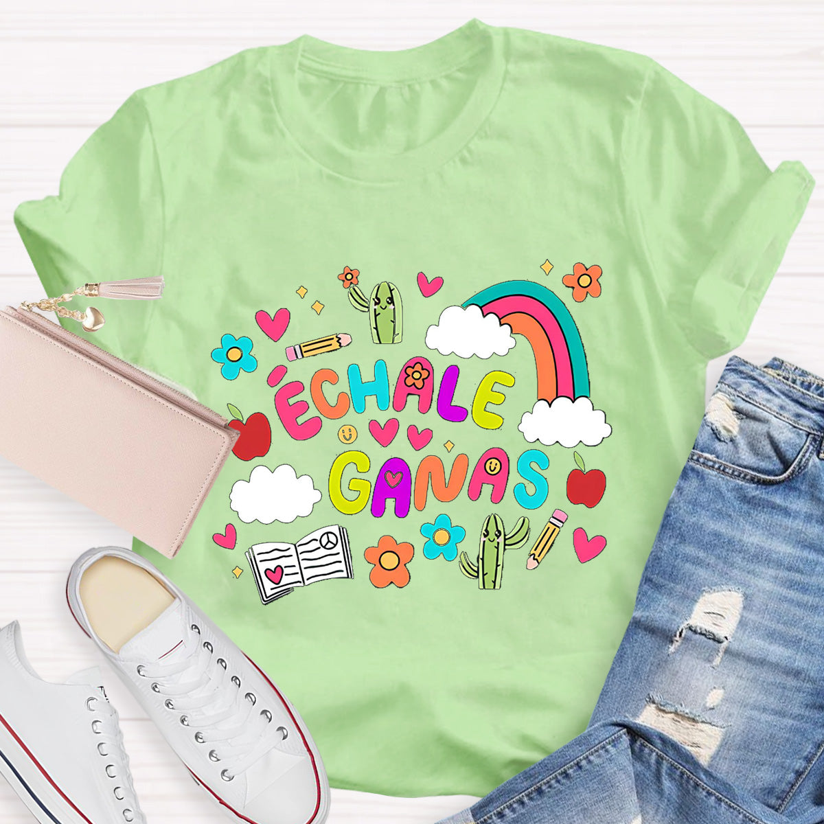 Échale Ganas Spanish Teacher T-Shirt