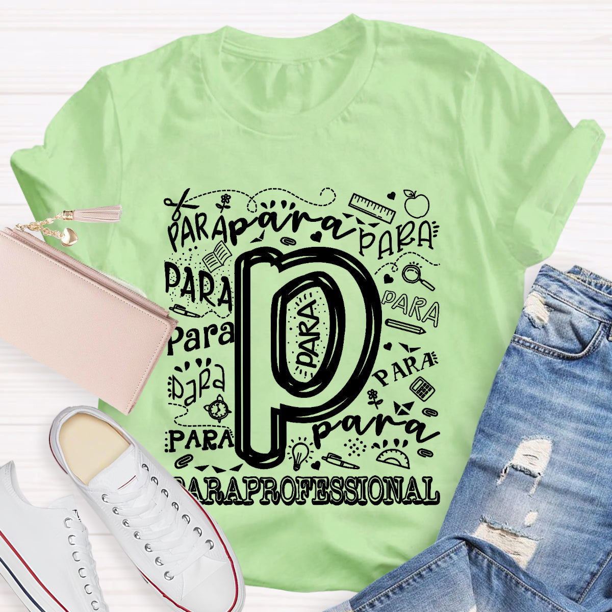 Para Professional Letter Pencil T-Shirt