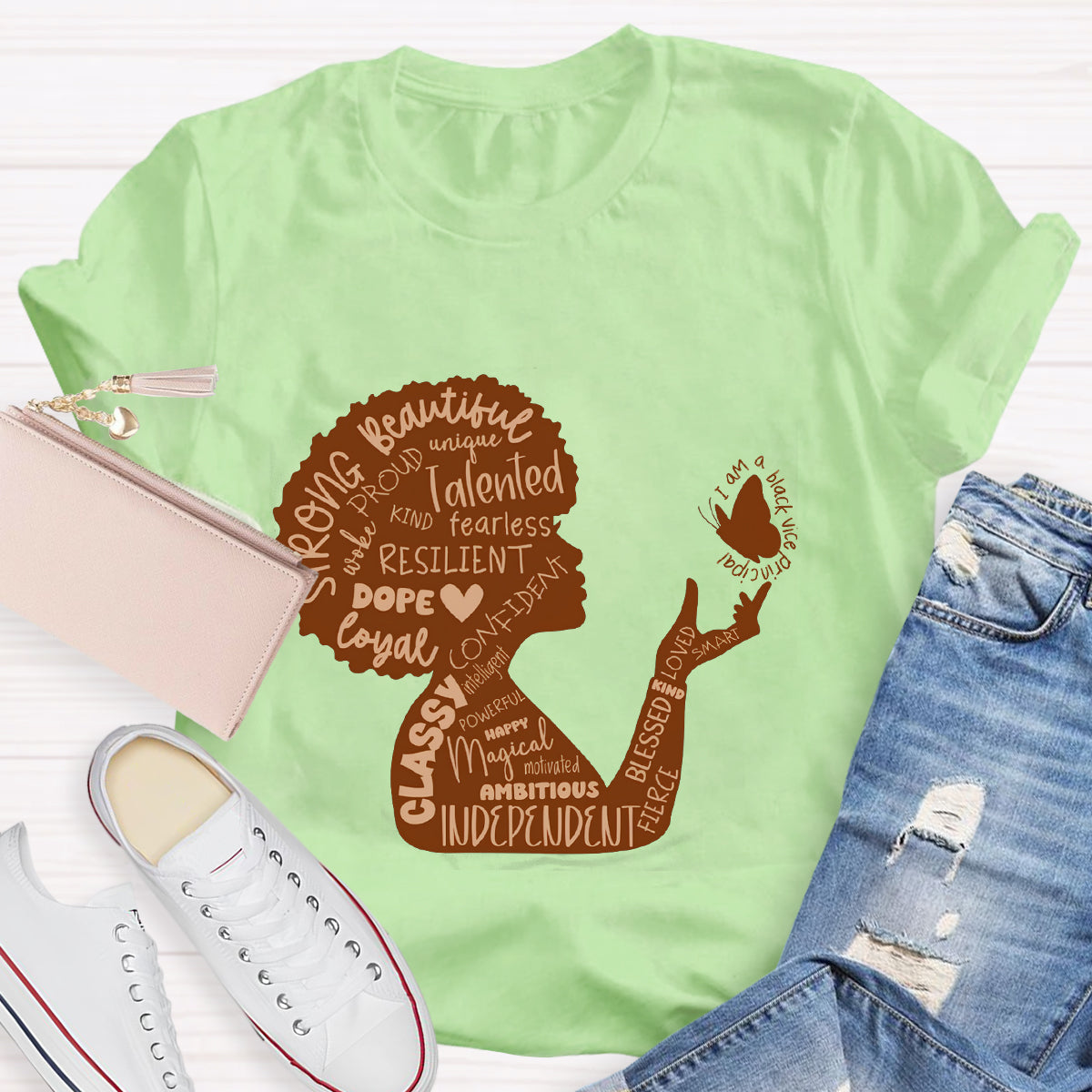 She is Beautiful Strong Independent Women T-Shirt