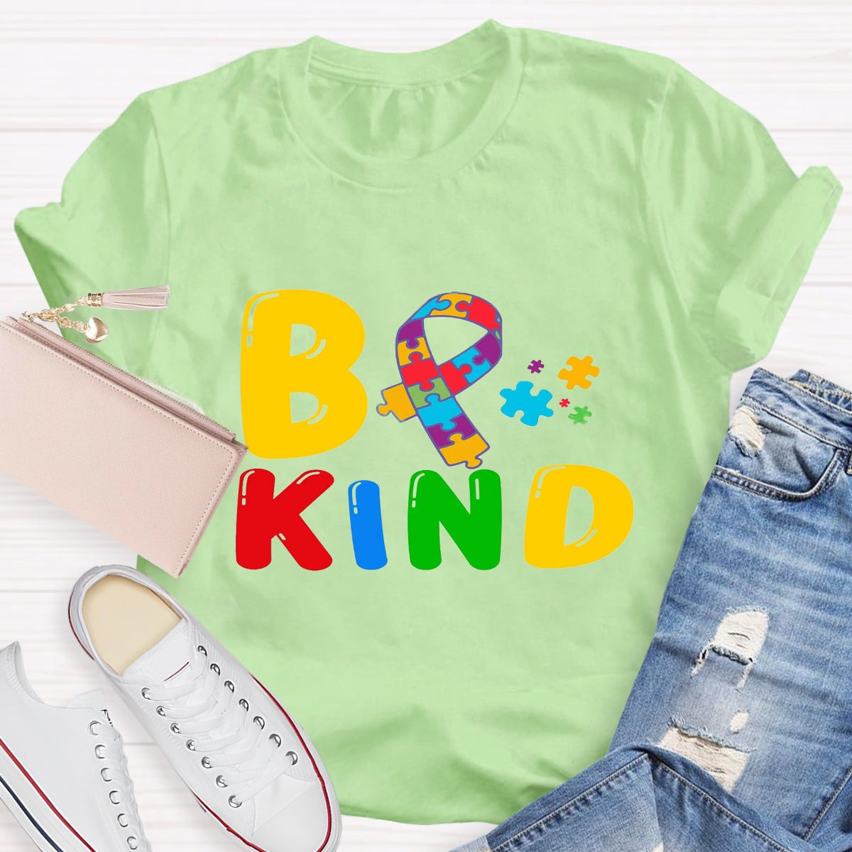 Be Kind Autism Puzzle T-Shirt