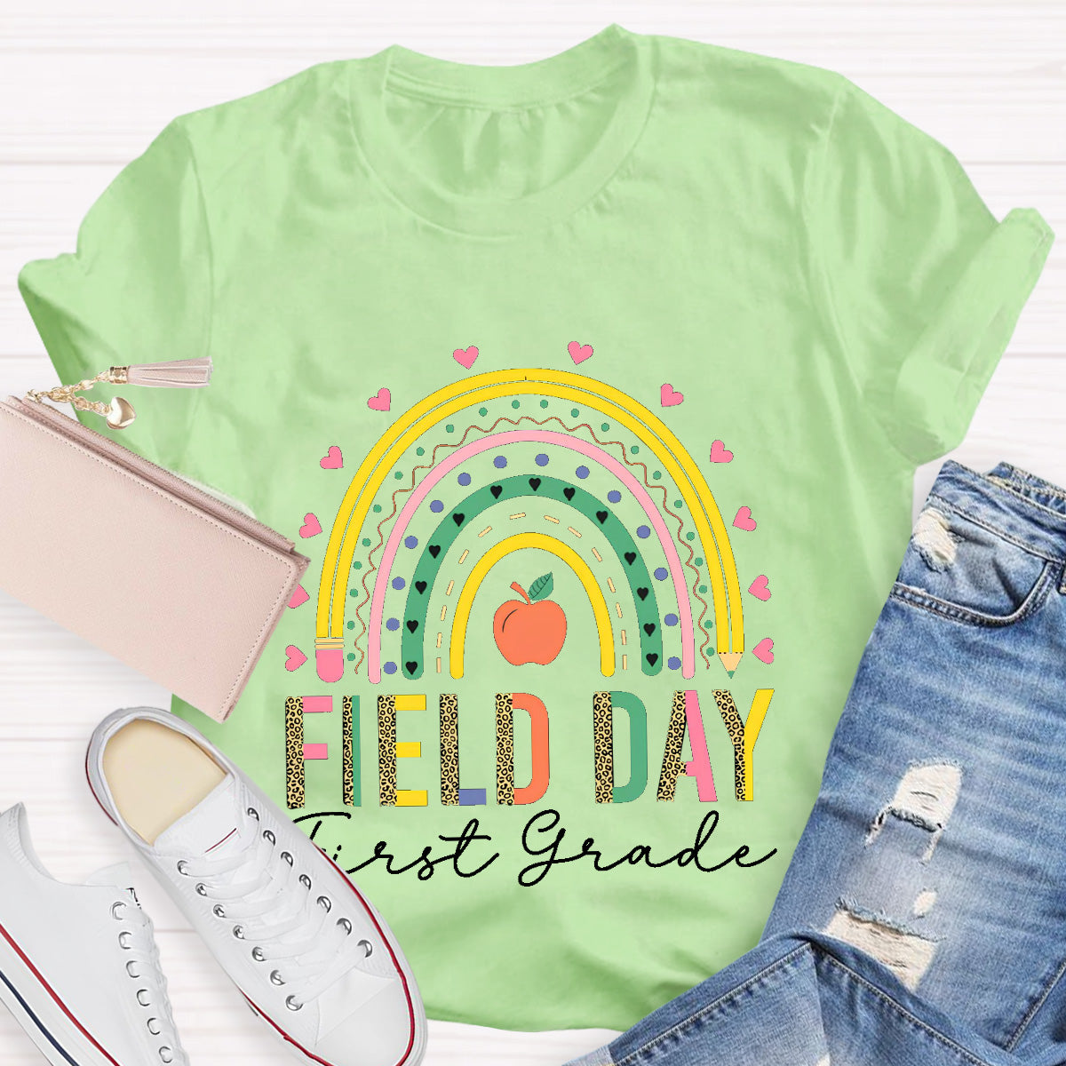 Personalize Grade Field Day Teacher T-Shirt