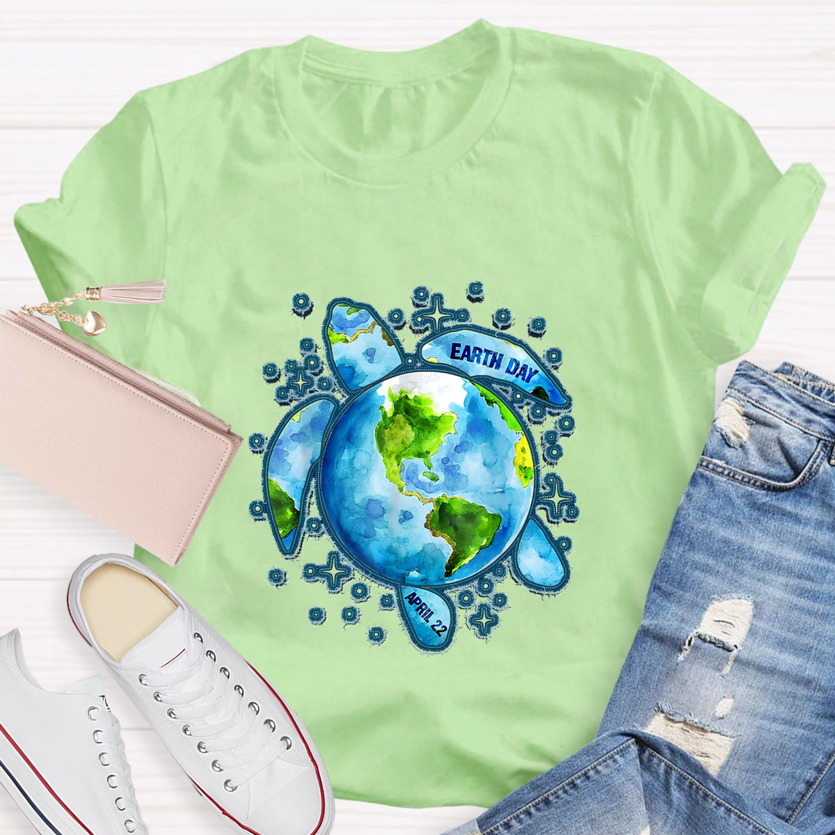 Earth Day Save The Turtles Teacher T-Shirt