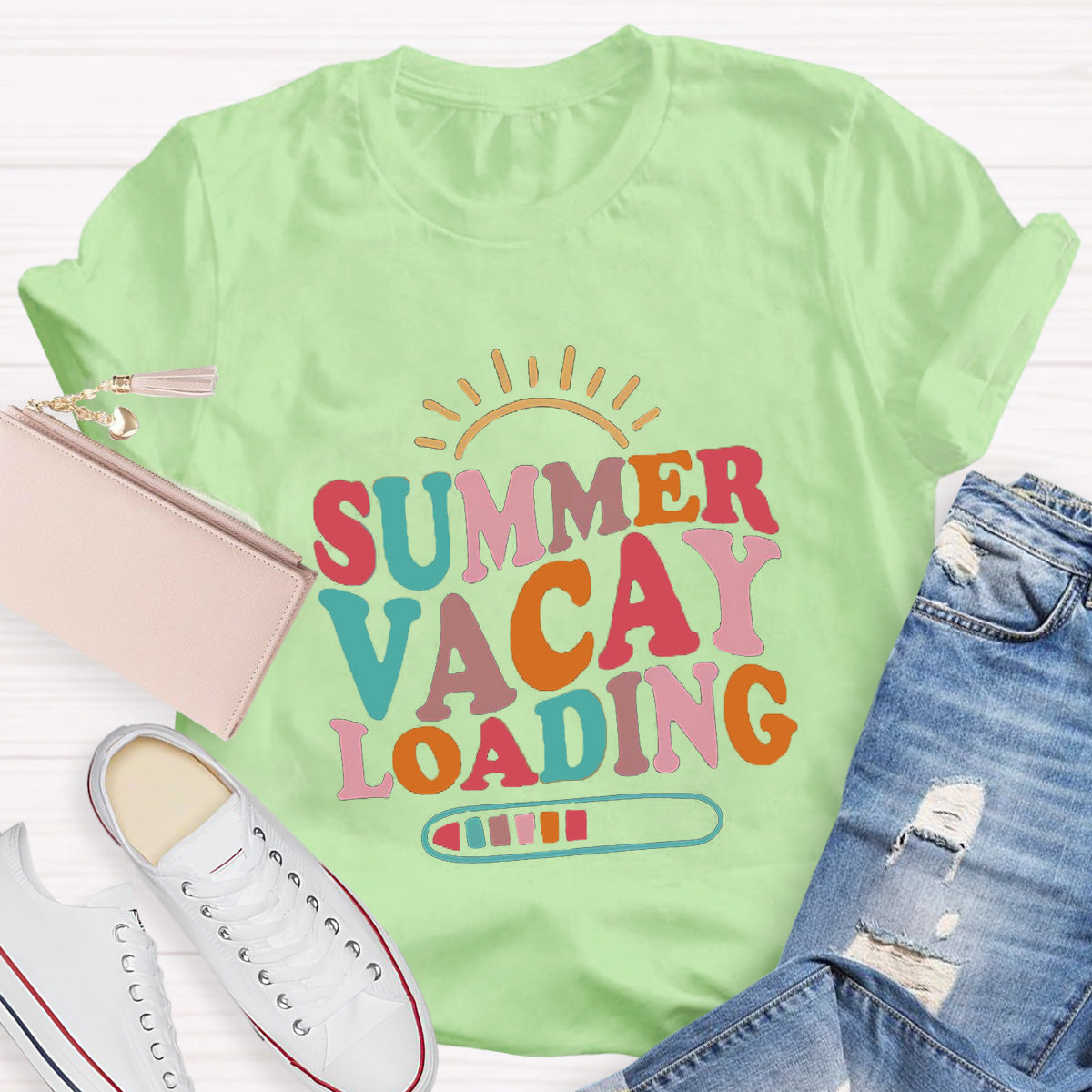 Summer Vacay Loading Teacher T-Shirt
