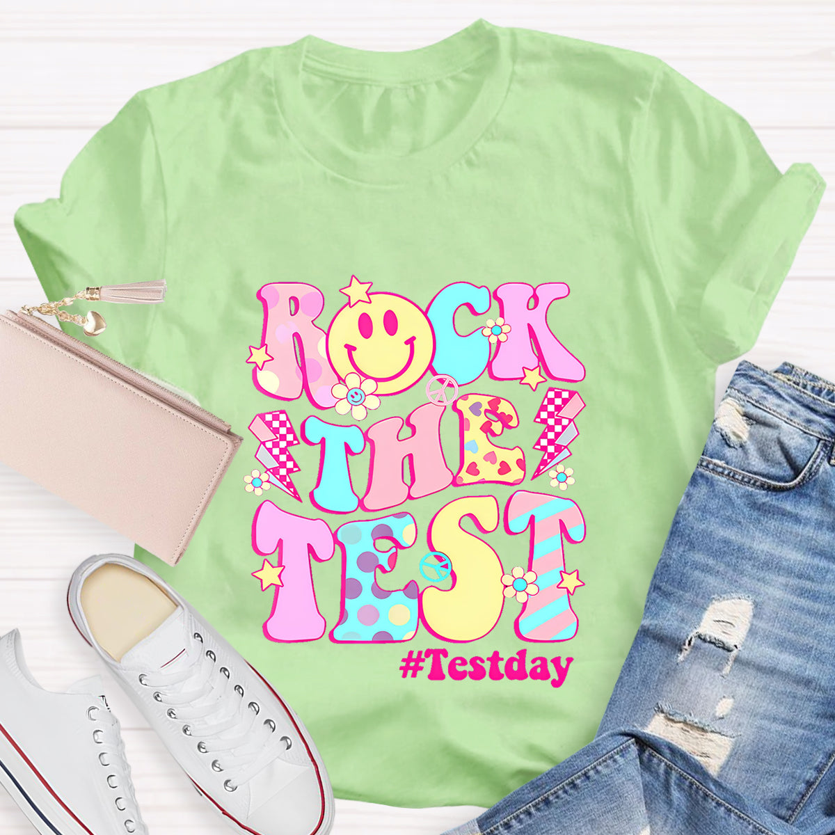 Rock The Text Text Day Teacher T-Shirt