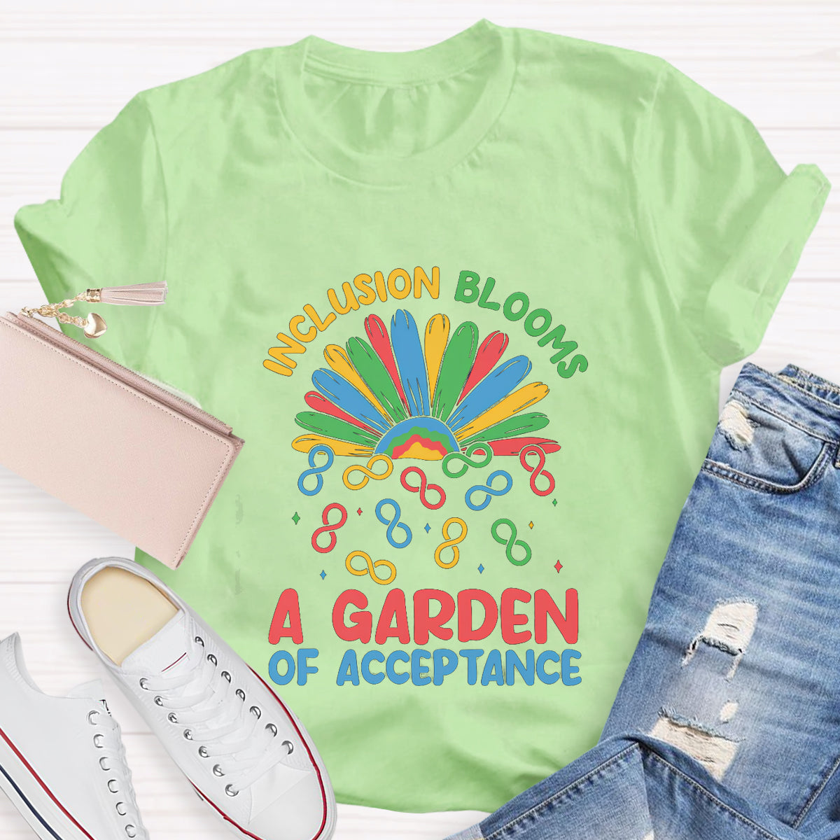Inclusion Blooms A Garden Of Acceptance T-Shirt