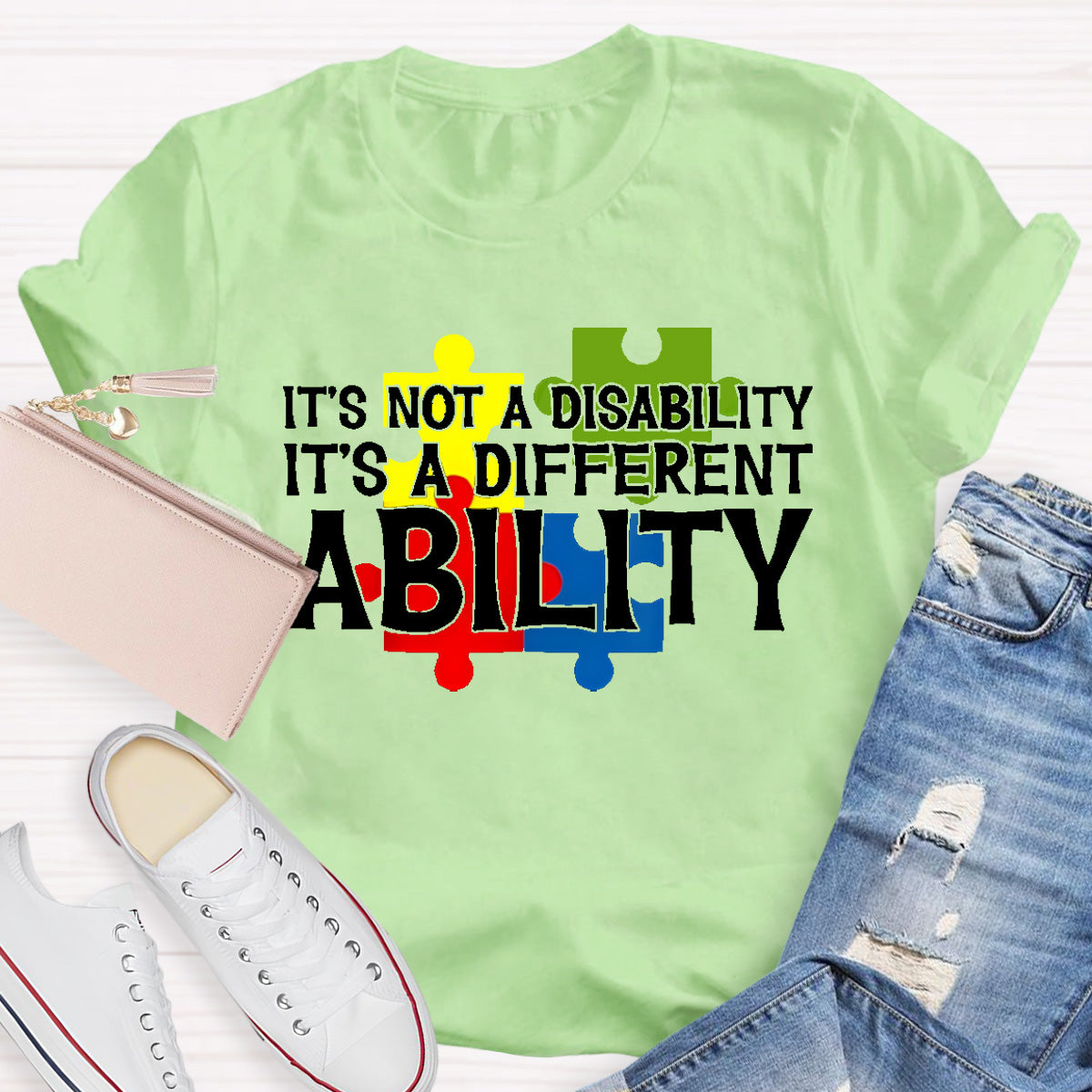 It'S Not A Disability It Is A Different Ability Teacher T-Shirt