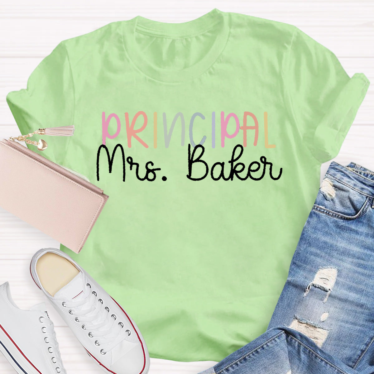 Personalized Name Principal  Teacher T-Shirt