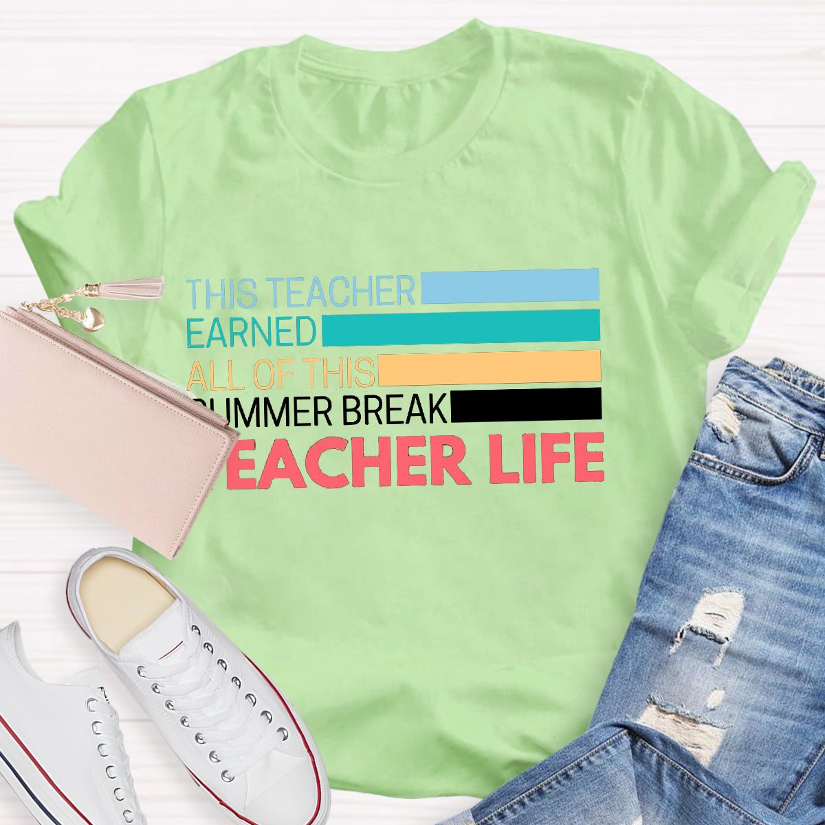 Teacher Life Summer Break Teacher T-Shirt