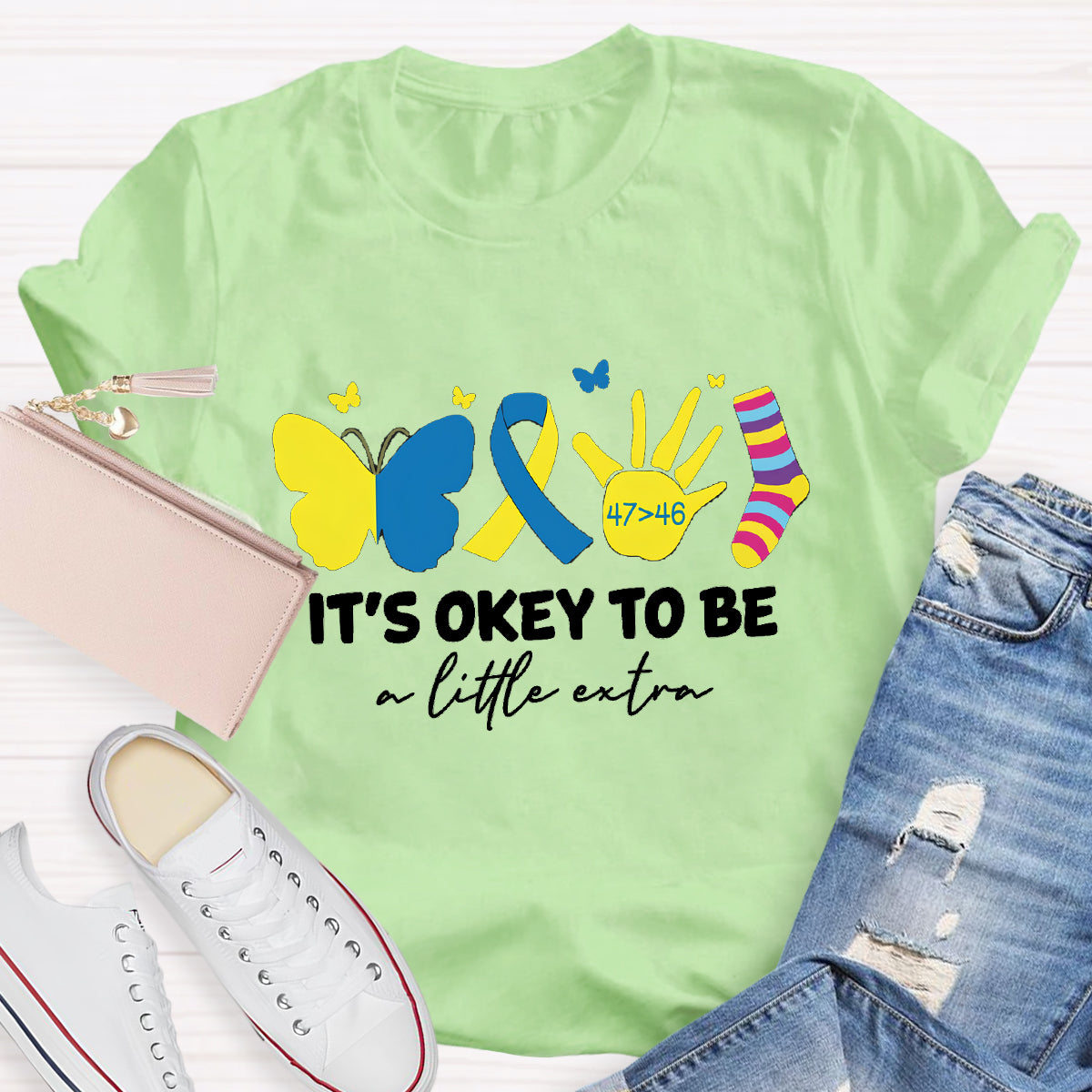 It's OK To Be A Little Extra Butterfly T-Shirt