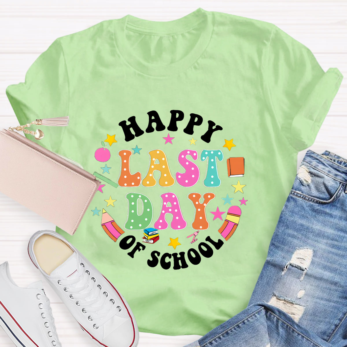 Happy Last Day Of School Books T-Shirt