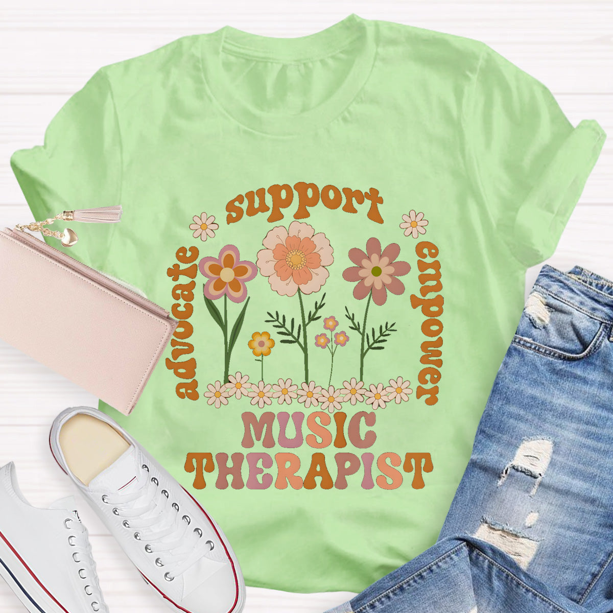 Music Therapist Support Teacher T-Shirt