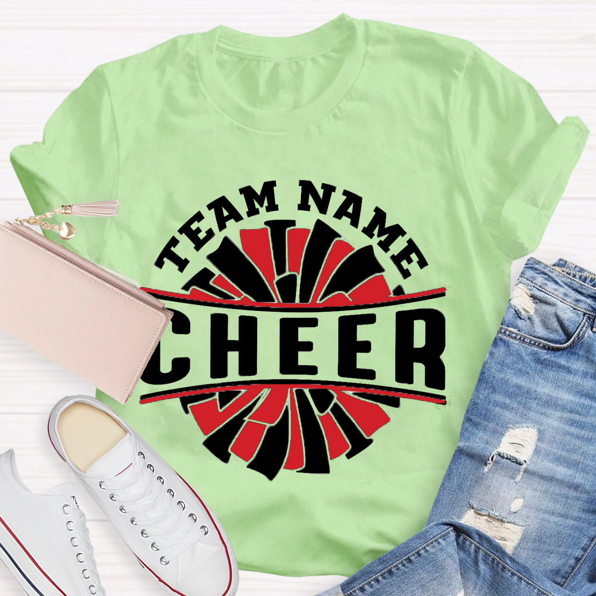 Personalized Team Name Cheer Teacher T-Shirt