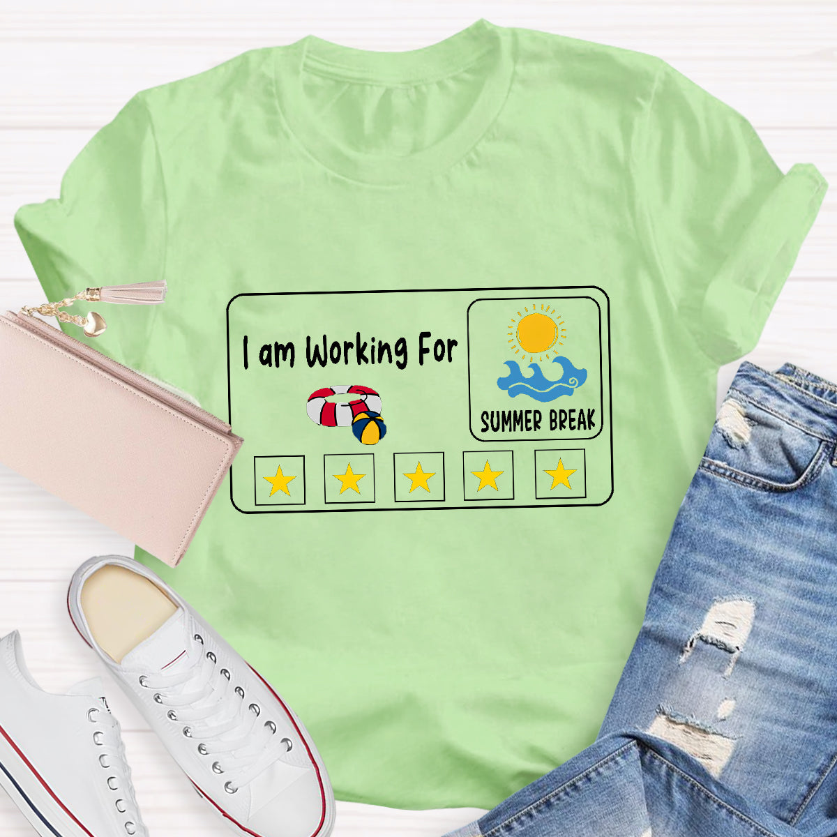 I am Working For Summer Break Teacher T-Shirt