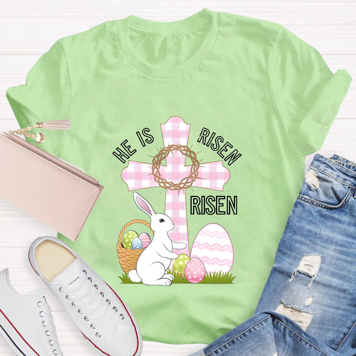 He Is Rise Easter T-Shirt