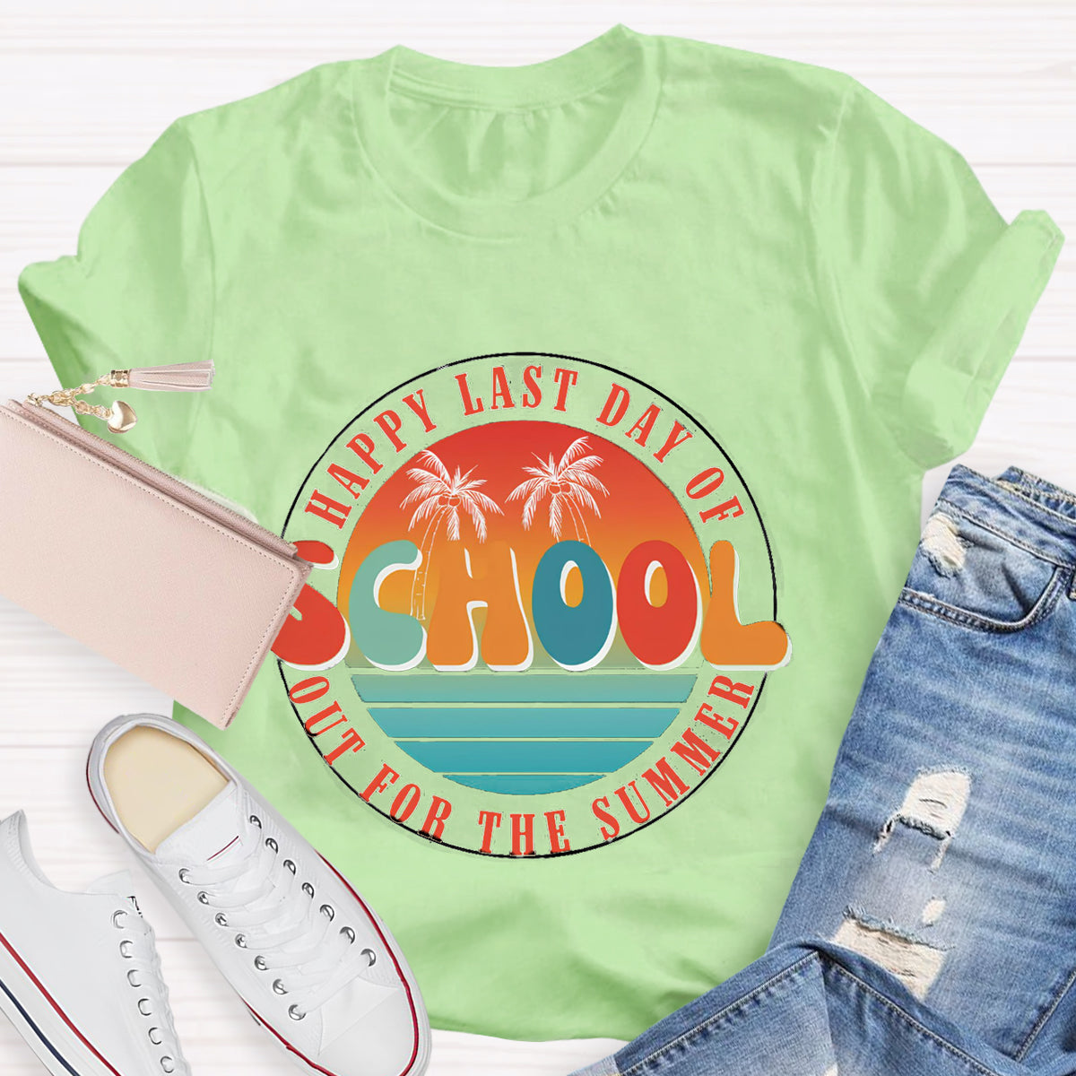 Happy Last Day Of School Out For The Summer Teacher T-Shirt
