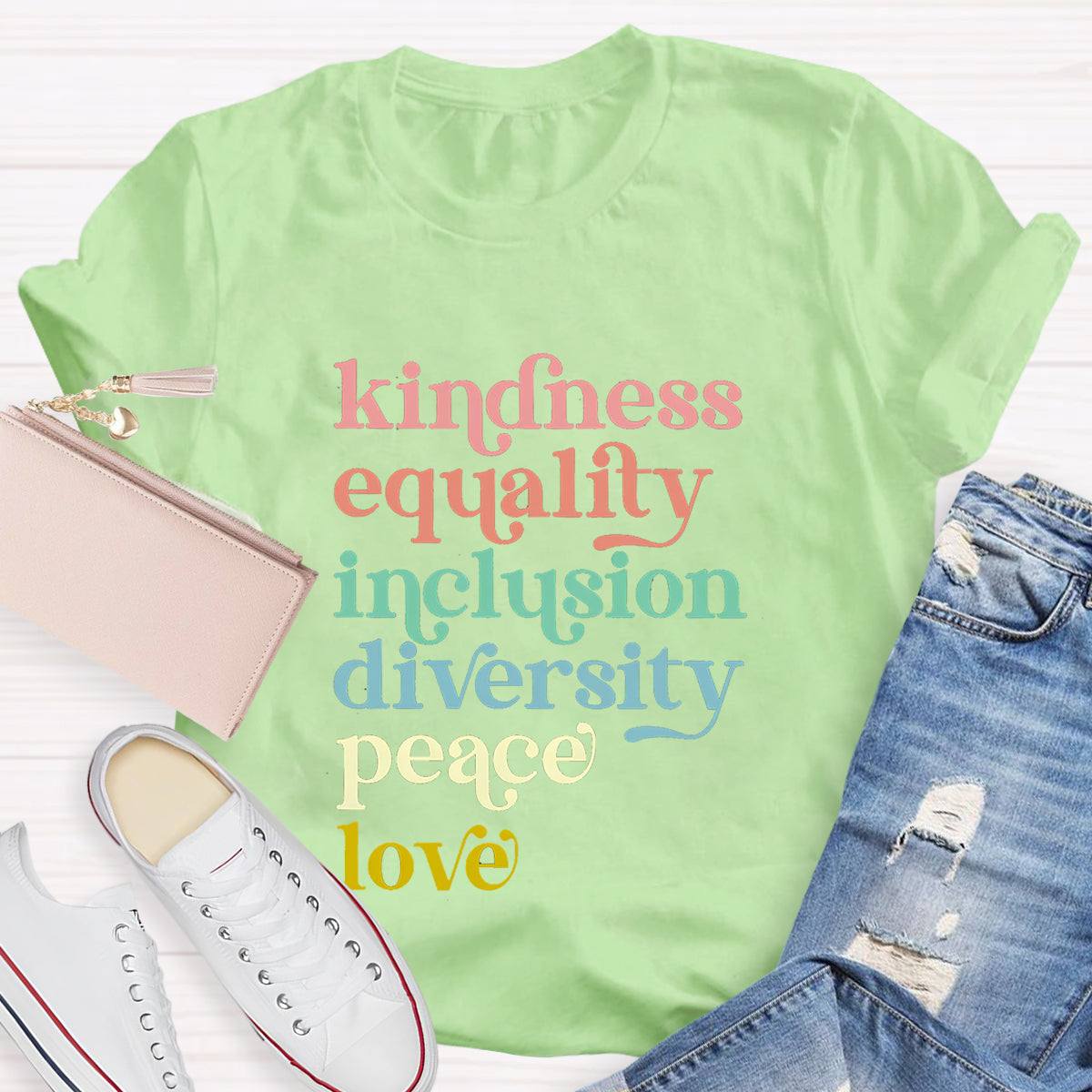 Kindness Equality Inclusion Diversity Peace Hope T-Shirt