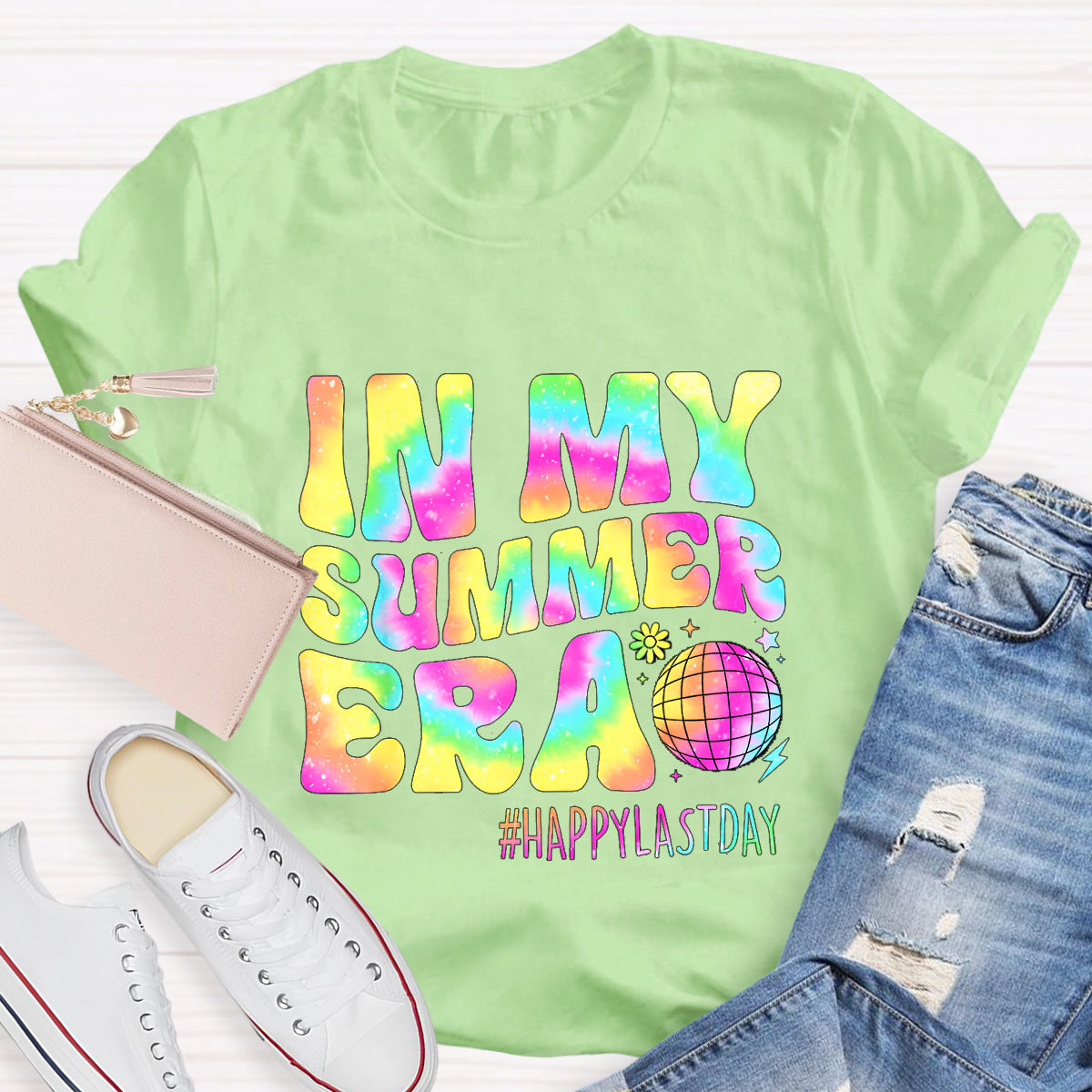In My Summer Era Happy Last Day Teacher T-Shirt