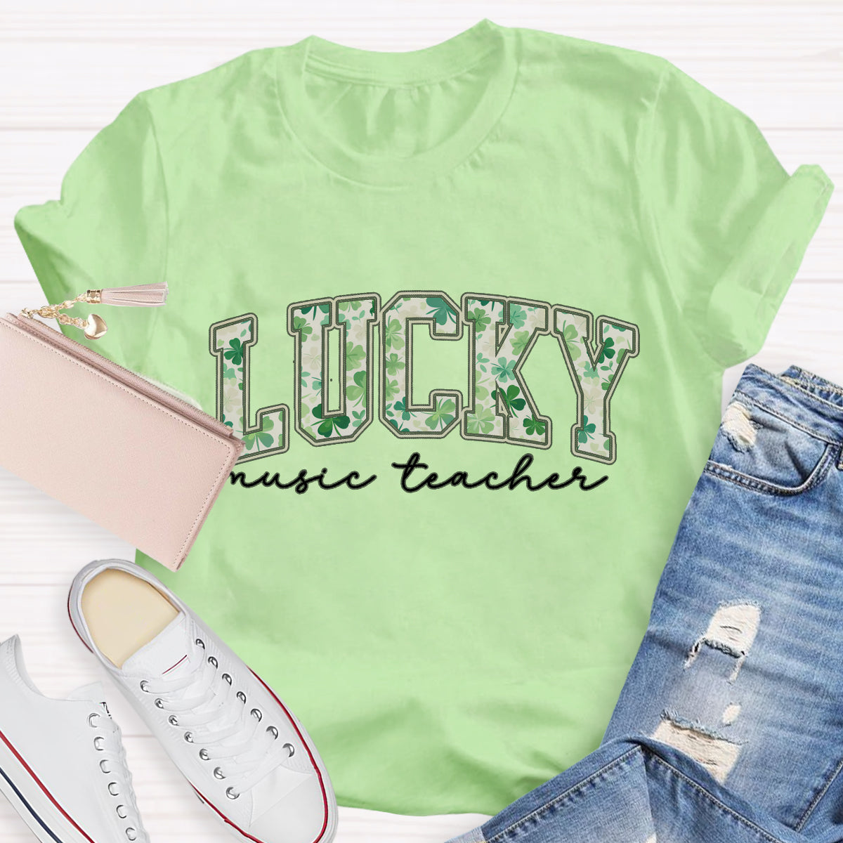 Lucky Music Teacher T-Shirt