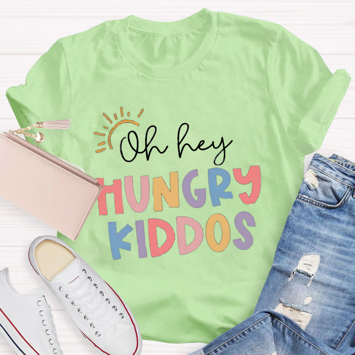 Oh Hey Hungry Kiddos Teacher T-Shirt