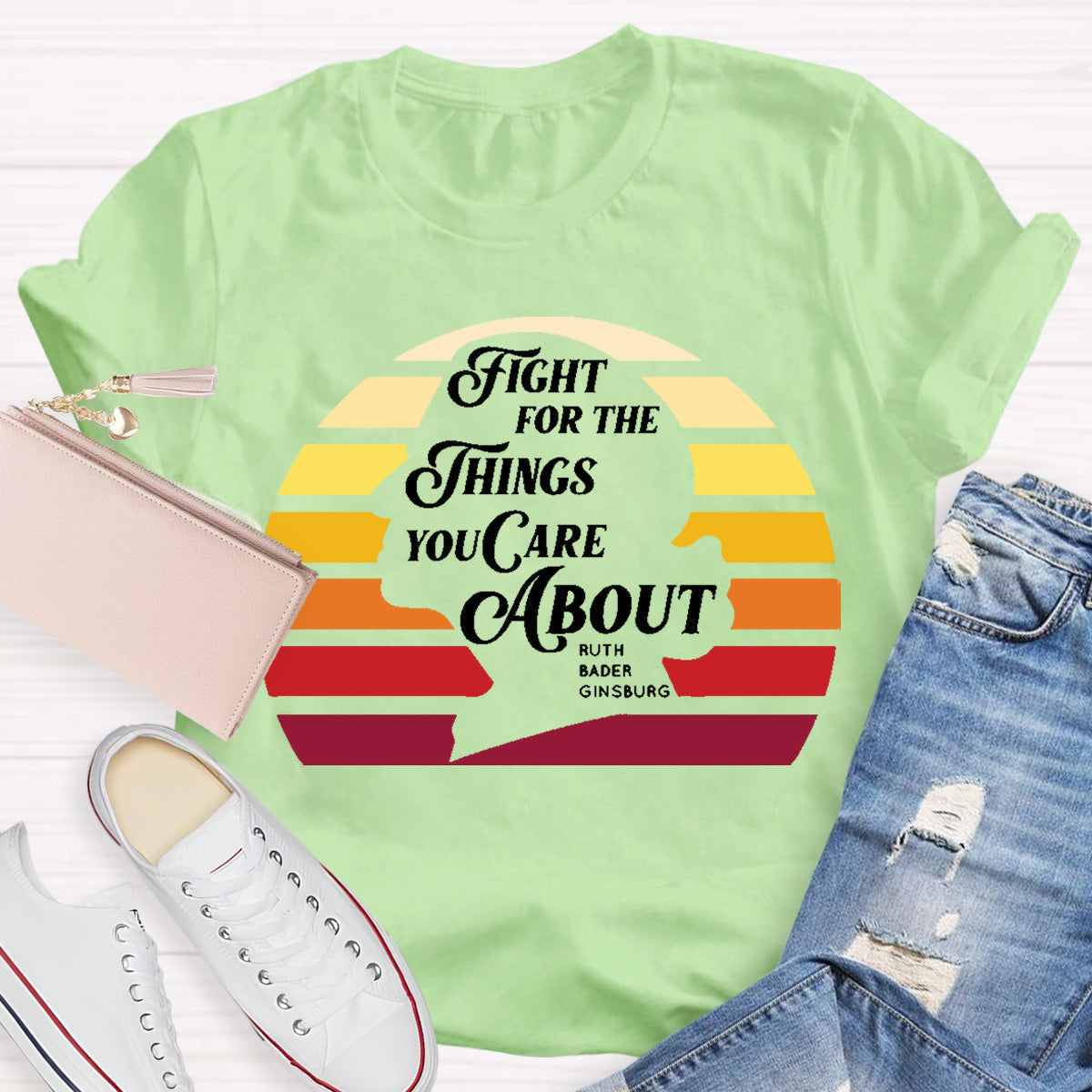 Fright for The Things You Care About Teacher T-Shirt