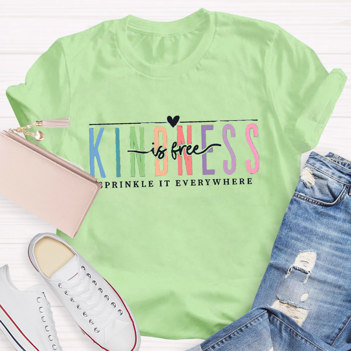 Kindness Is Free Sprinkle It Everywhere Teacher T-Shirt
