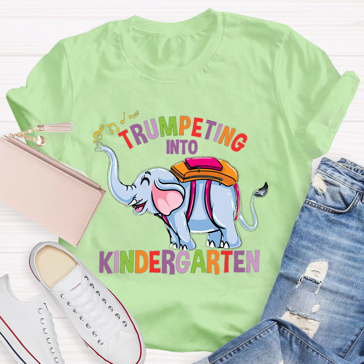 Trumpeting Into Kindergarten Teacher Shirt