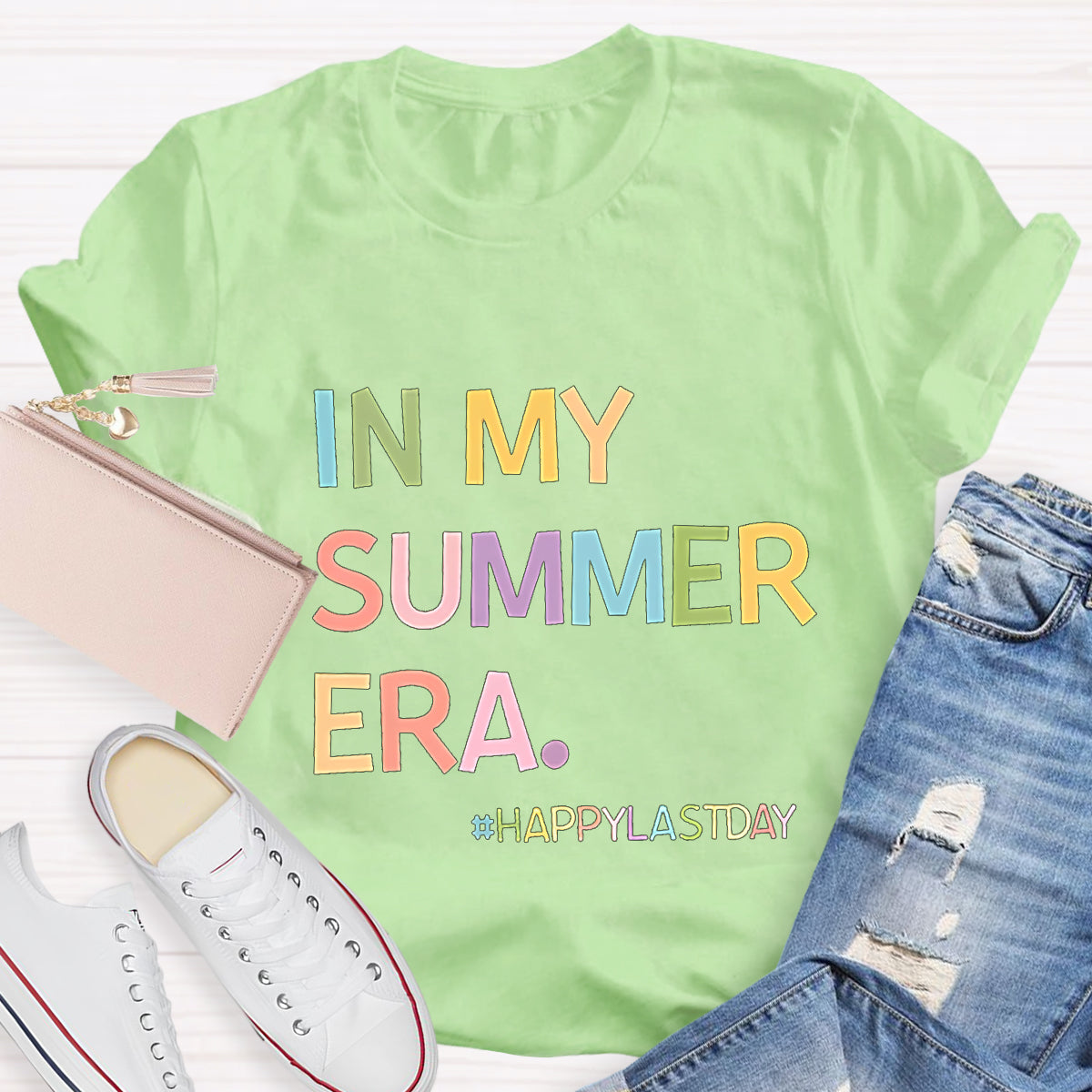 In My Summer Era Happy Last Day Teacher T-Shirt