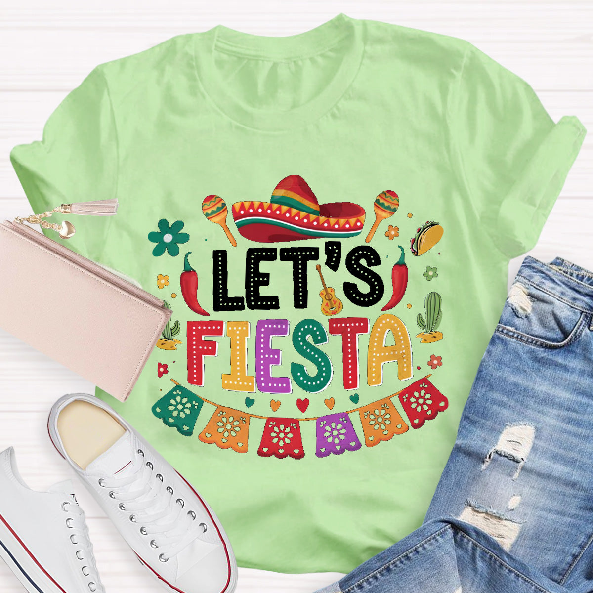 Let's Fiesta Teacher T-Shirt