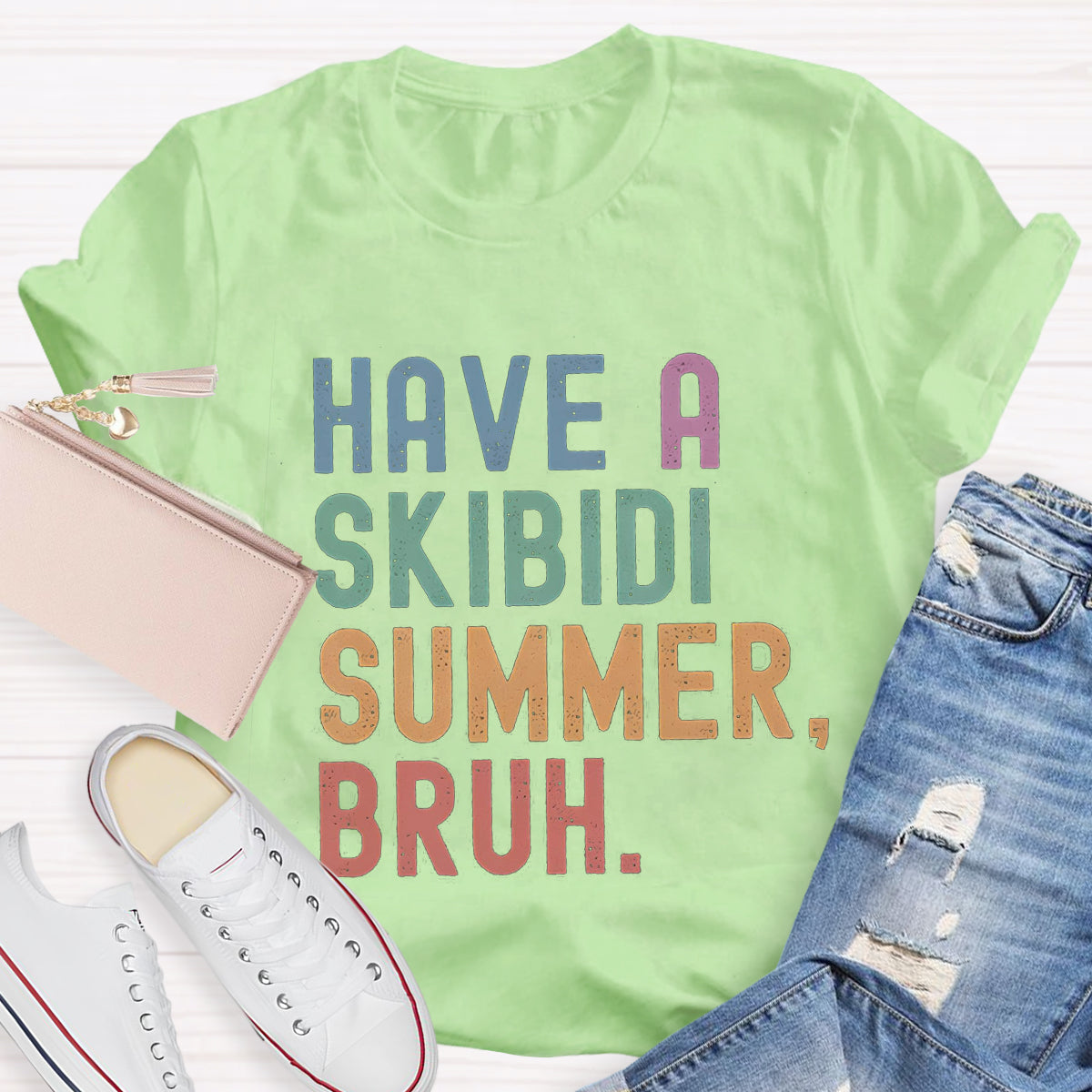 Have A Skibidi Summer Bruh Teacher T-Shirt