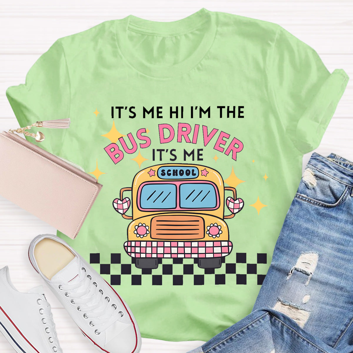 It's Me Hi I'm The School Bus Driver T-Shirt