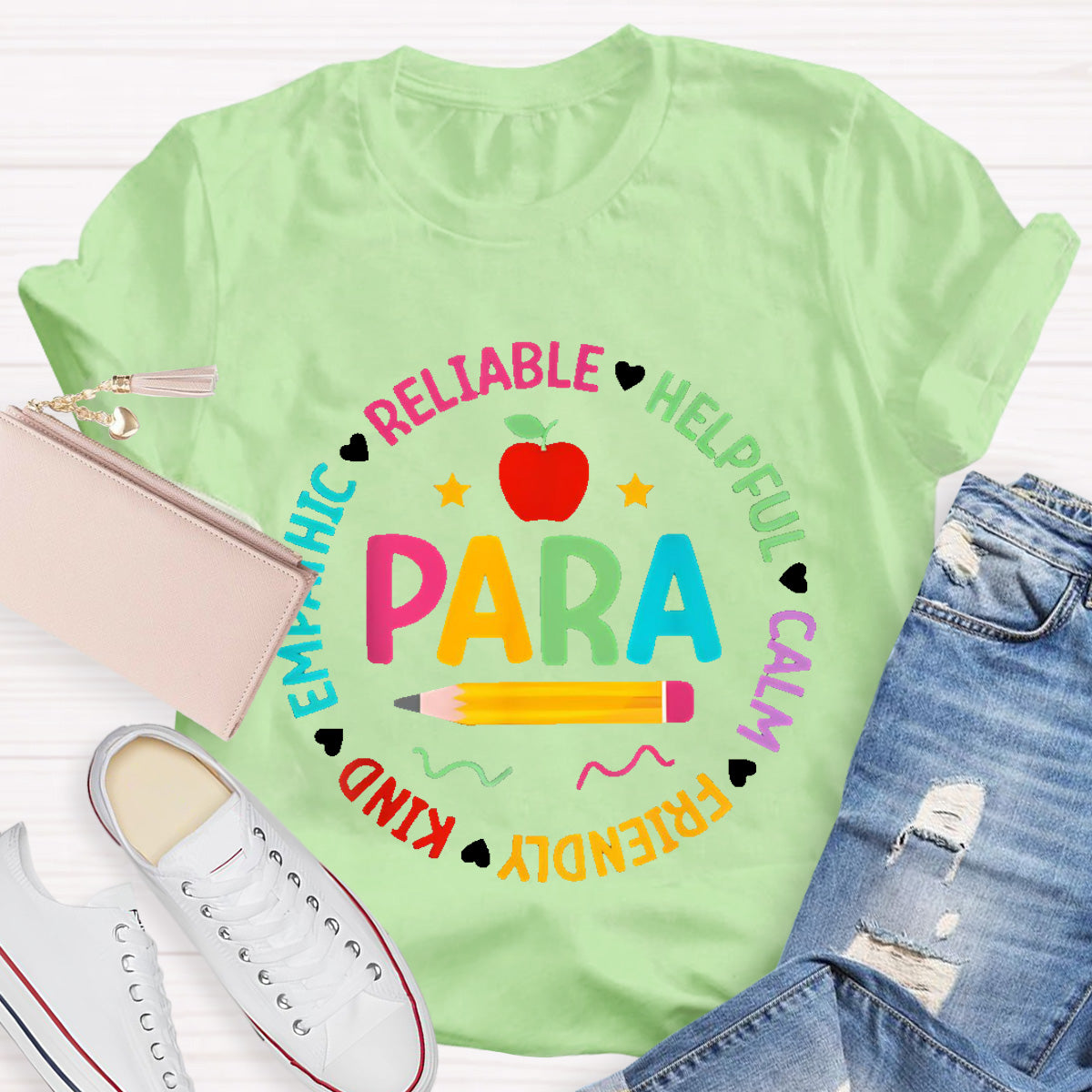 Para Teacher Helpful Calm T-Shirt