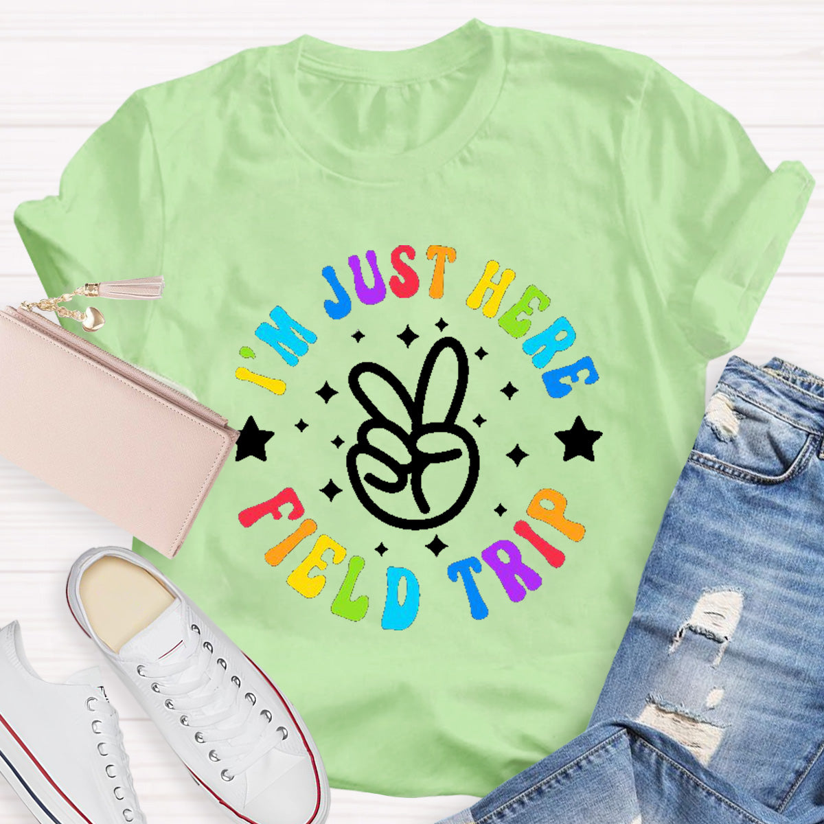 I'm  Just Here Field Trip Teacher T-Shirt