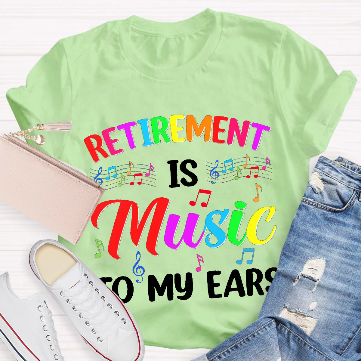 Retirement Is Music To My Ears Teacher T-Shirt