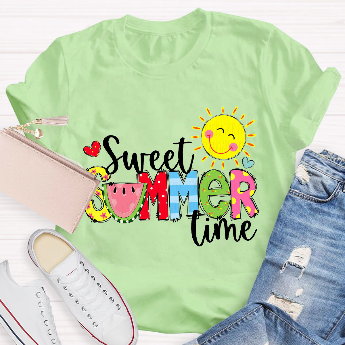 Sweet Summer Time Sunny Teacher T-Shirt