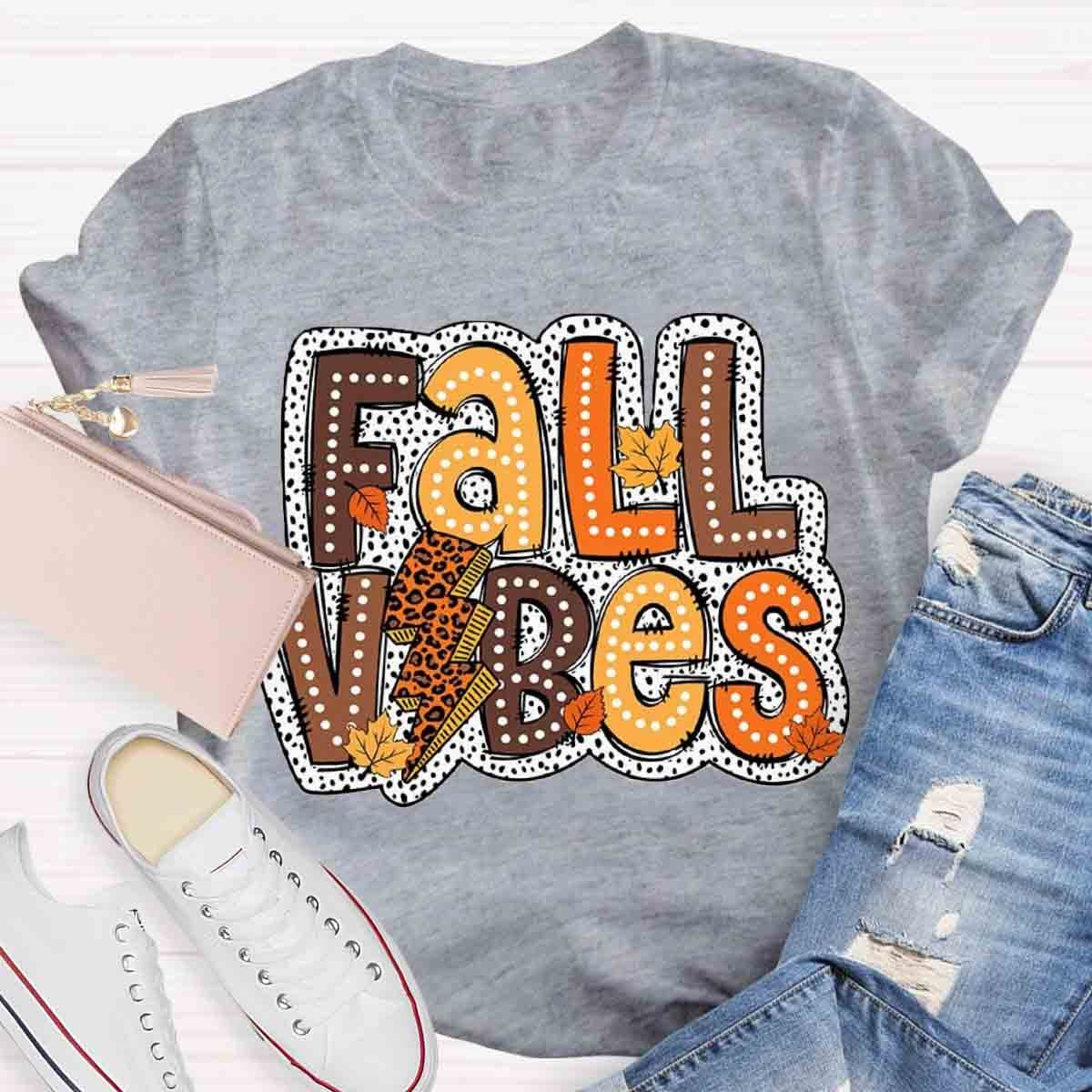 Autumn Design Fall Vibes Shirt