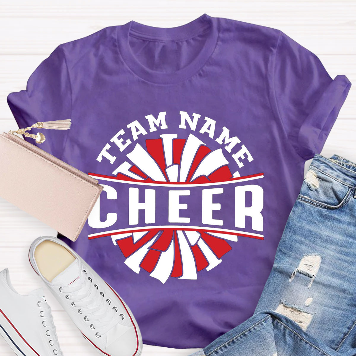 Personalized Team Name Cheer Teacher T-Shirt