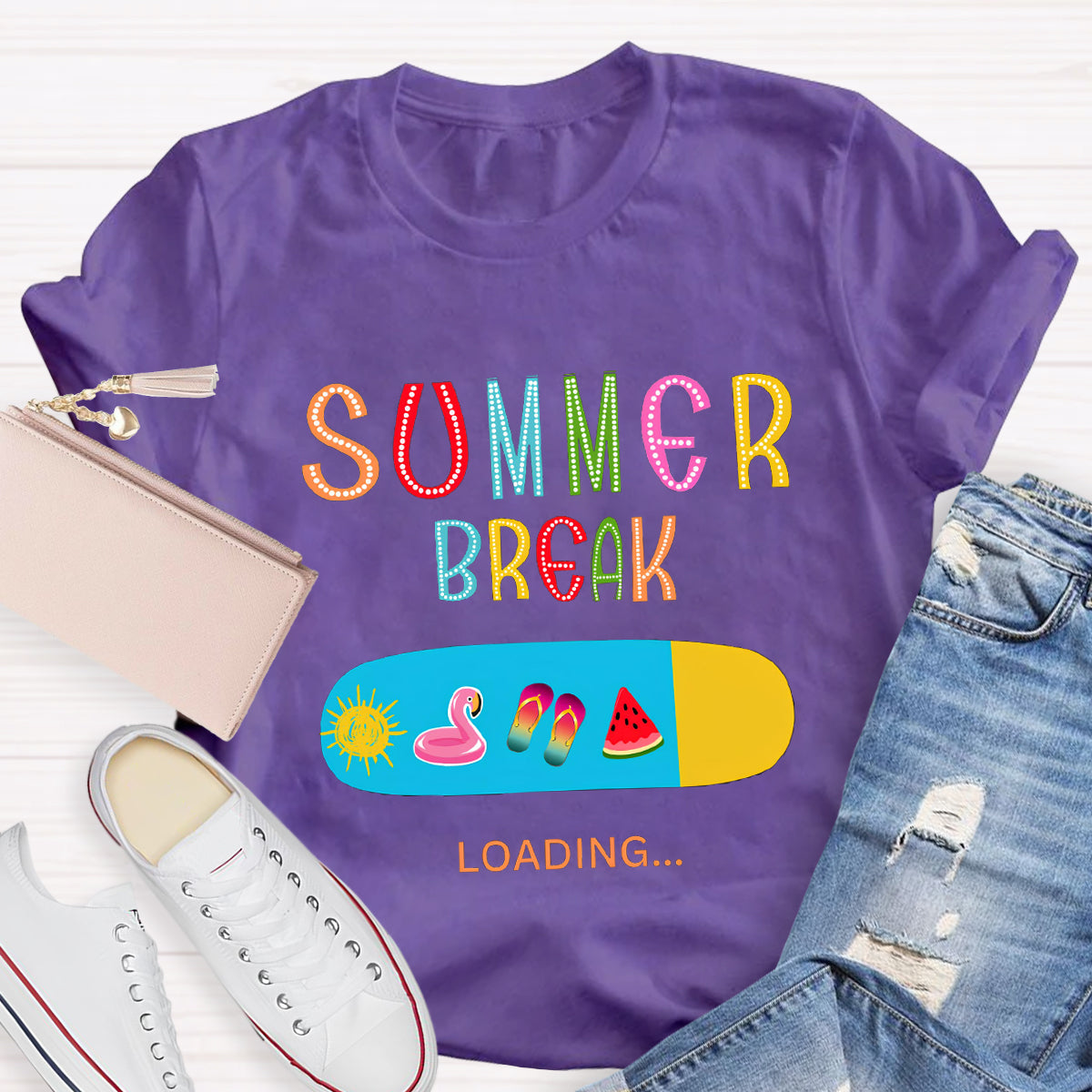 Summer Break Loading Teacher T-Shirt