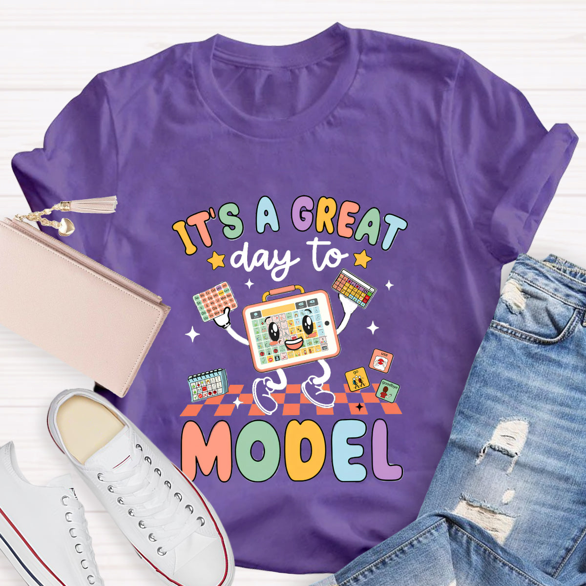 It's A Great Day To Model Teacher T-Shirt