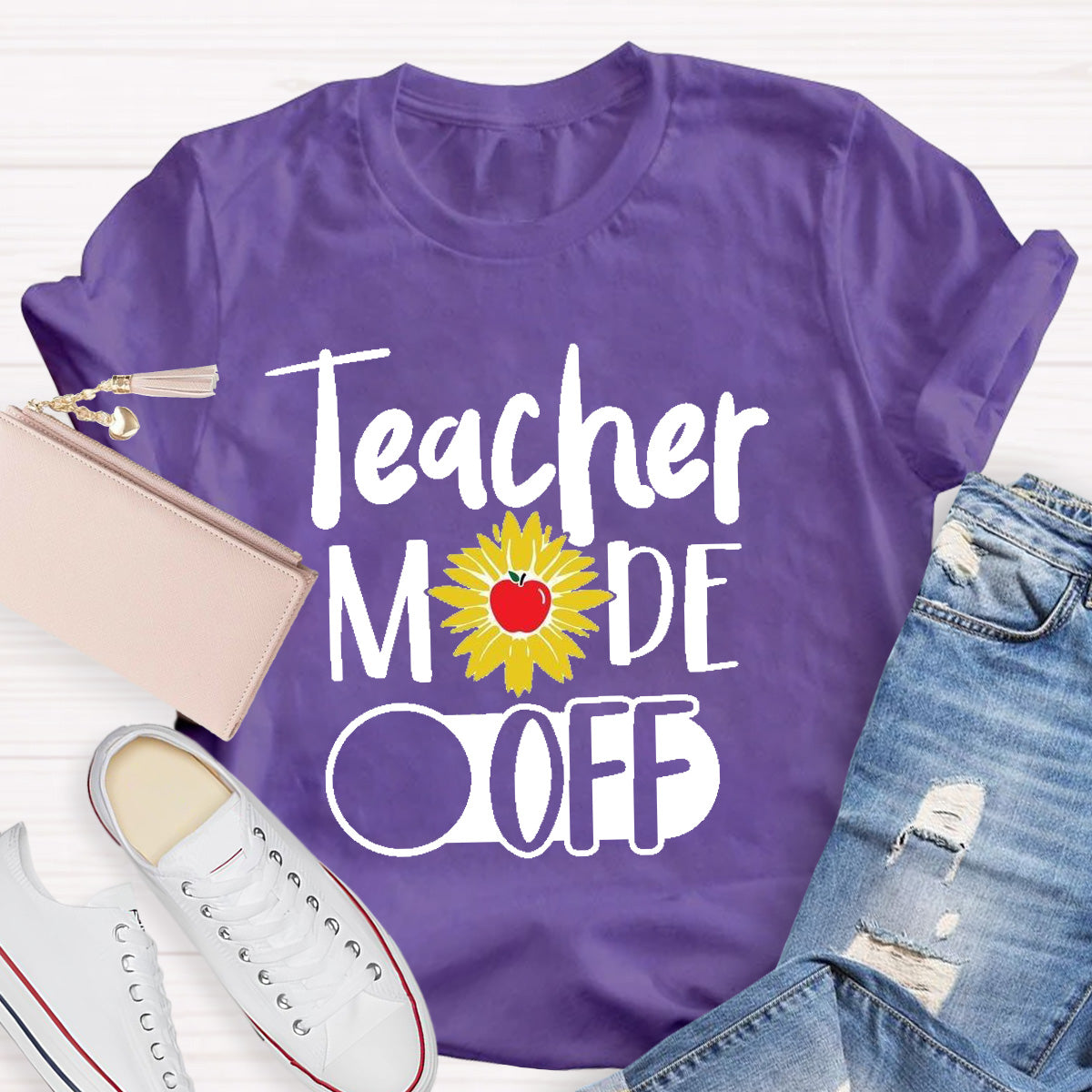 Teacher Mode Off Apple Teacher T-Shirt
