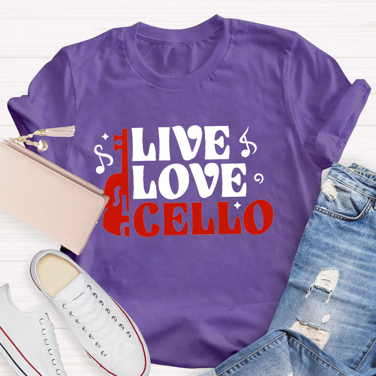 Live Love Cello Teacher T-Shirt