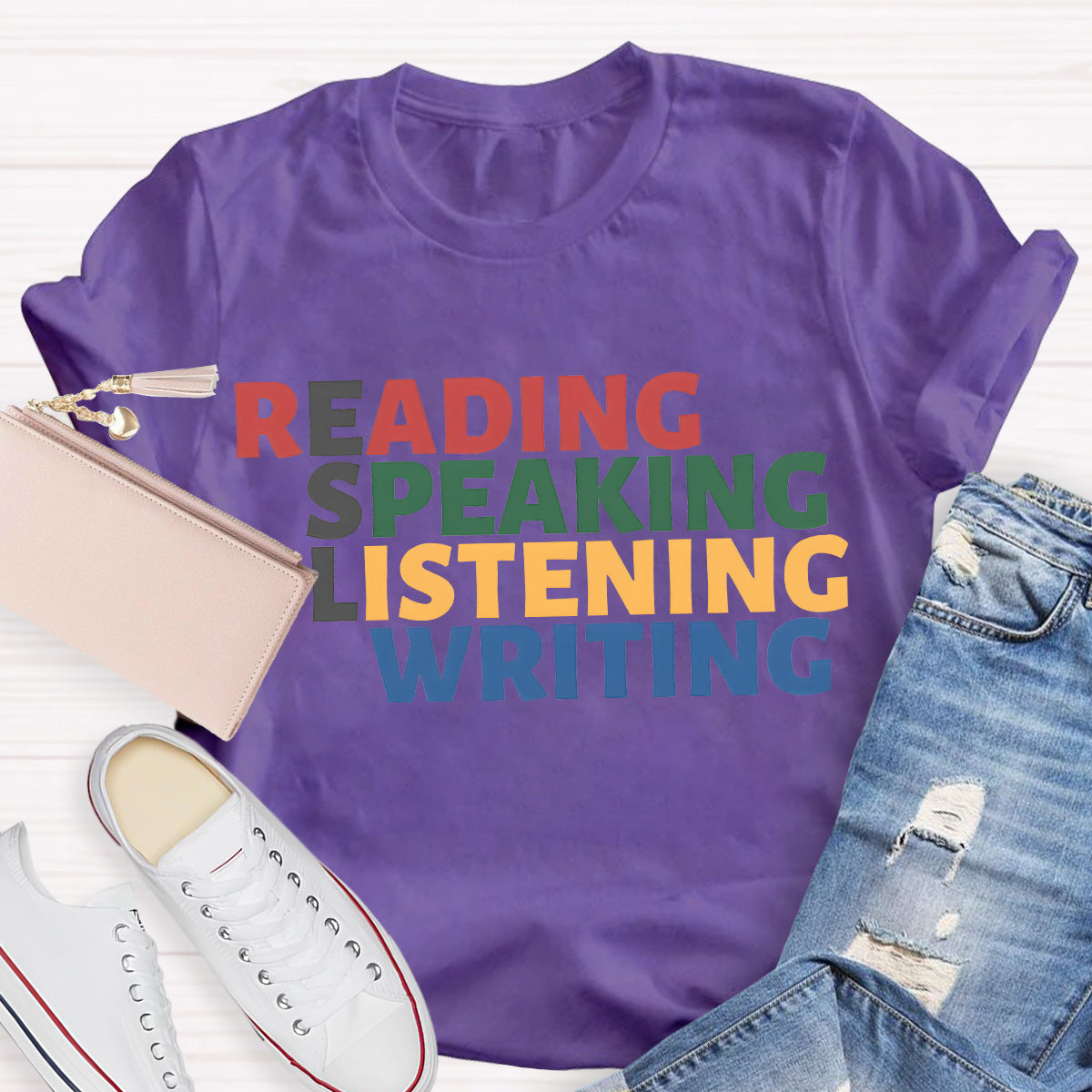 Read Speak Listen Write ESL Teacher T-Shirt