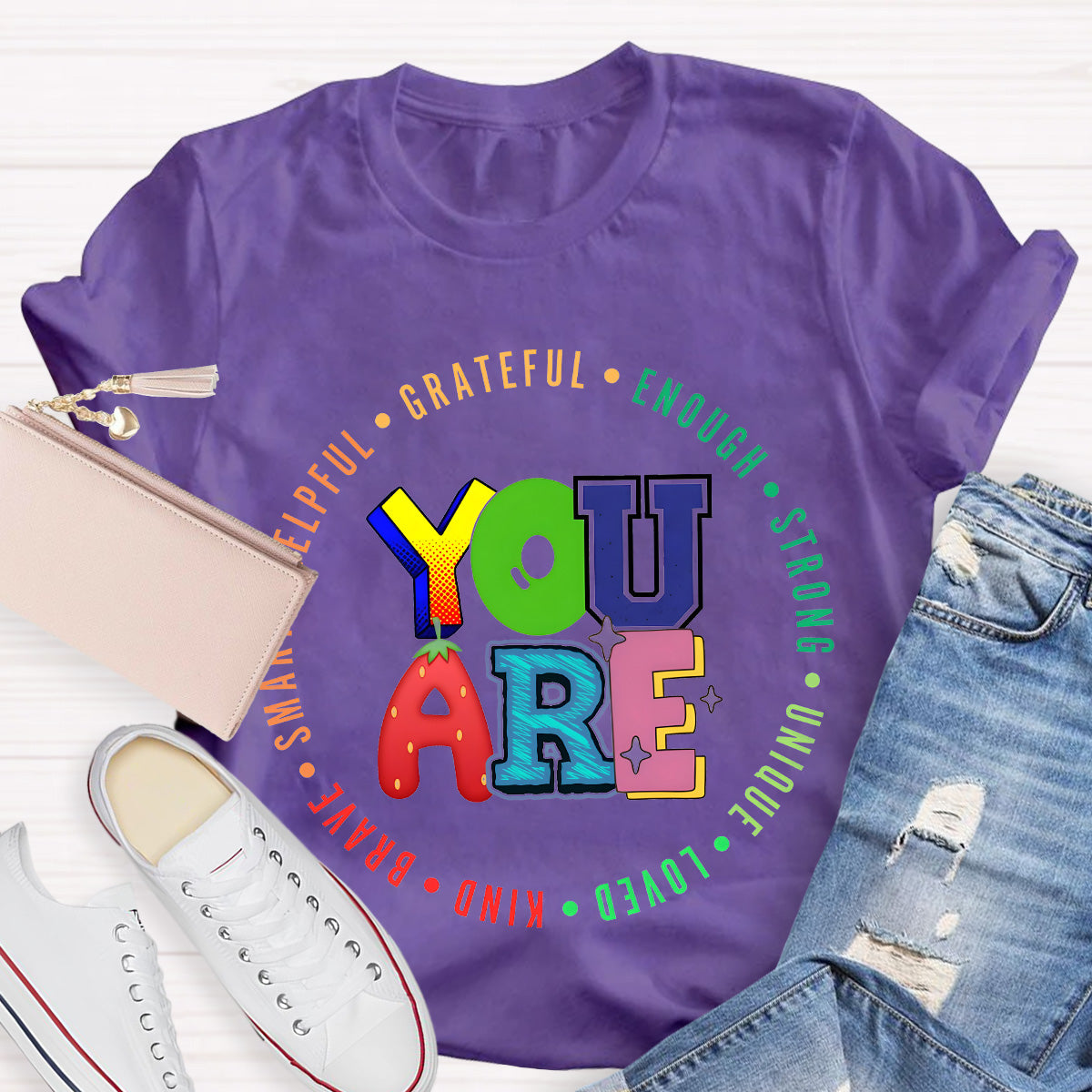 You Are Grateful Strong Enough Teacher T-Shirt