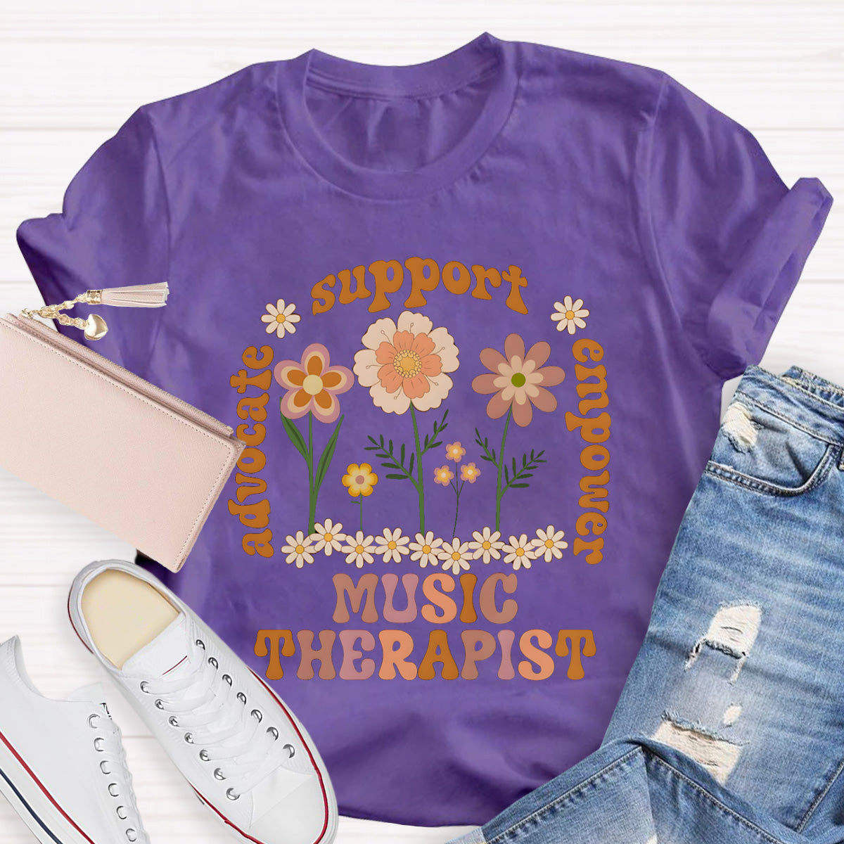 Music Therapist Support Teacher T-Shirt