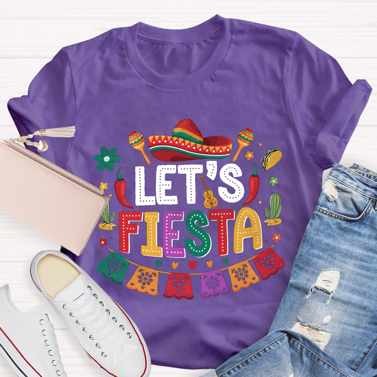 Let's Fiesta Teacher T-Shirt
