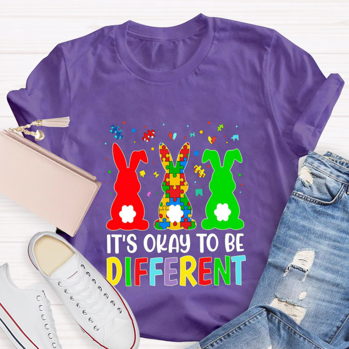 It's Okay To Be Different Bunny Easter T-Shirt
