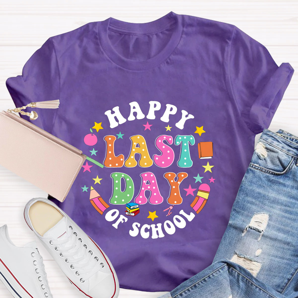 Happy Last Day Of School Books T-Shirt