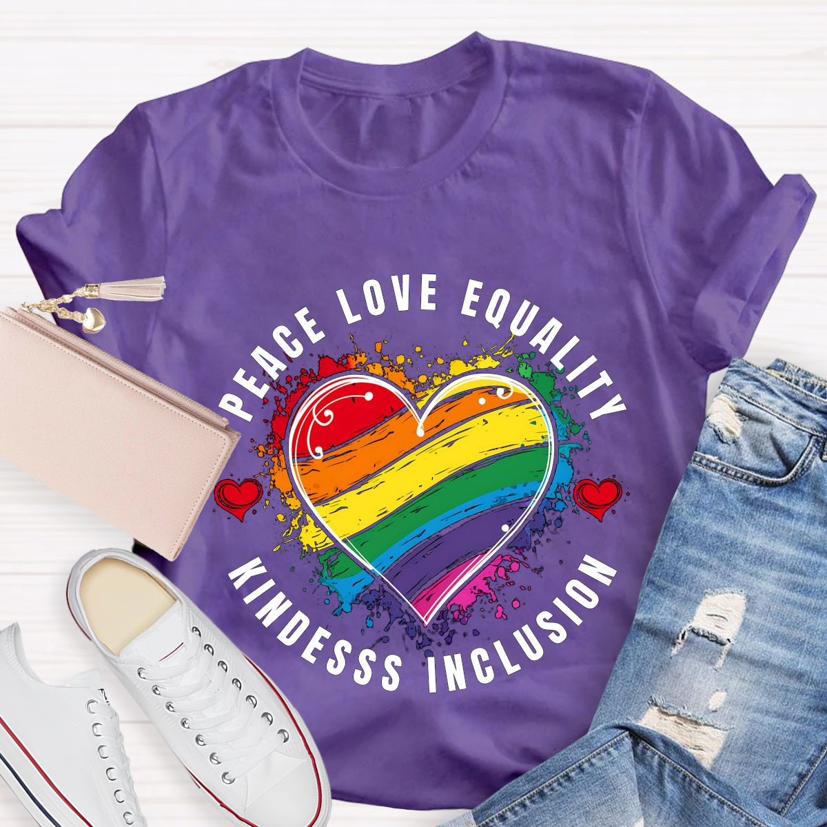 Peace Love Kindness Teacher T-Shirt