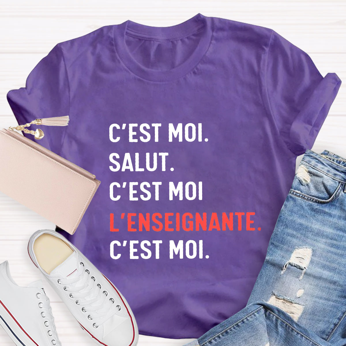 C'est Moi Salut French Teacher T-Shirt