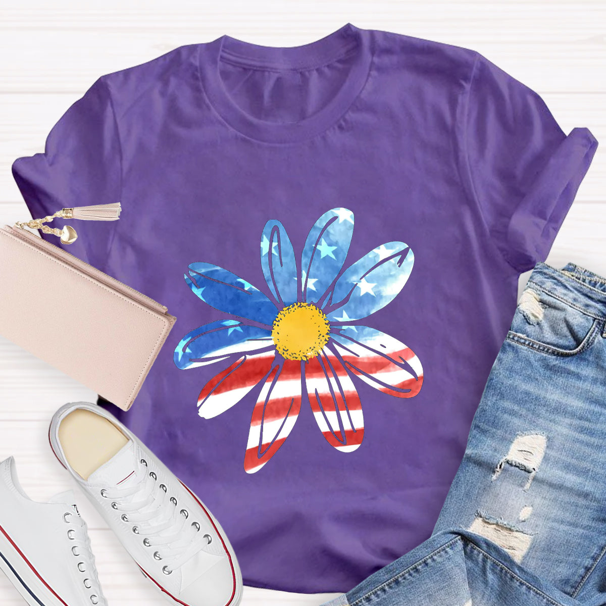 Patriotic Sunflower T-Shirt