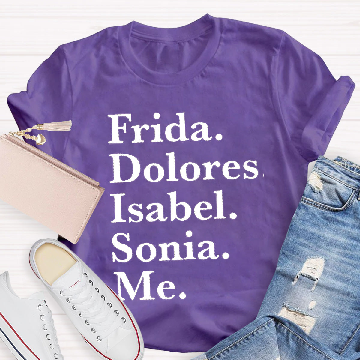 Frida Dolores Isabel Sonia Me Spanish Teacher T-Shirt